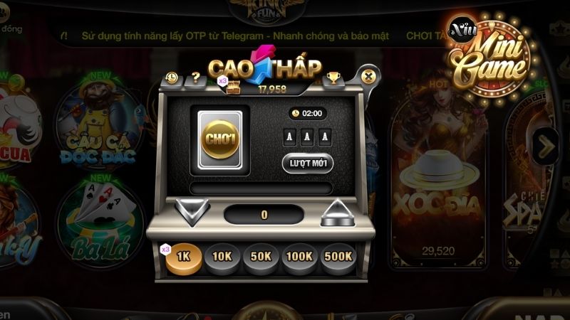 game cao thấp Kingfun