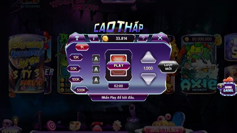 hướng dẫn game cao thấp Kingfun