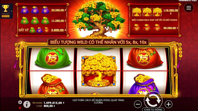 biểu tượng đặt biệt Slot Cây Tài Phú Kingfun