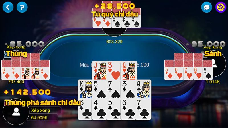 Cách thực hiện chiến thuật báo sảnh trong game mậu binh